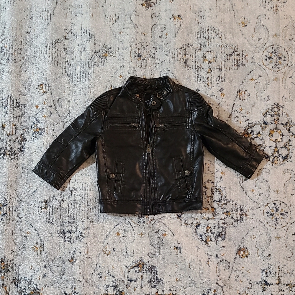 Urban Republic Dark Brown PU Leather Moto Jacket